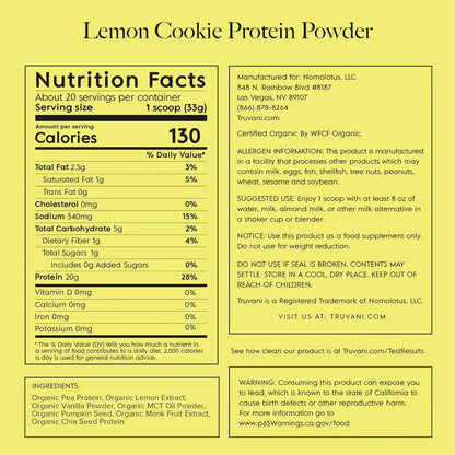 Plant Based Protein Powder (Lemon Cookie)